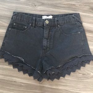 Free People pinstripe size 25 shorts